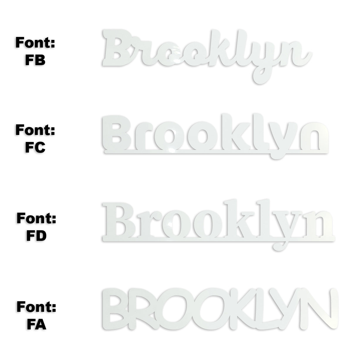 Custom-Fetti Girl - BROOKLYN White