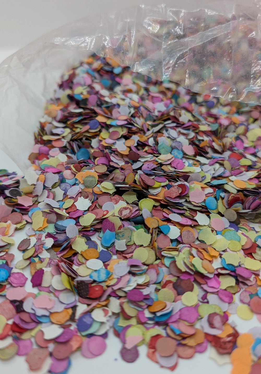 Mexican Fiesta Multicolor Paper Confetti Circle 1/4"- 300 grams Bag